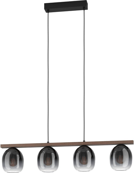 Eglo filago hanglamp - e27 - 88 cm - zwart bruin