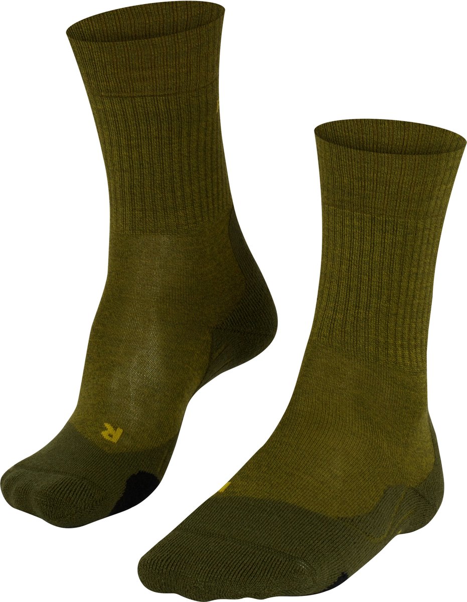 Falke TK2 Wool Anti-Blister Wandersocken aus dickem Woll-Funktionsmaterial Herren Grün - Größe 44-45