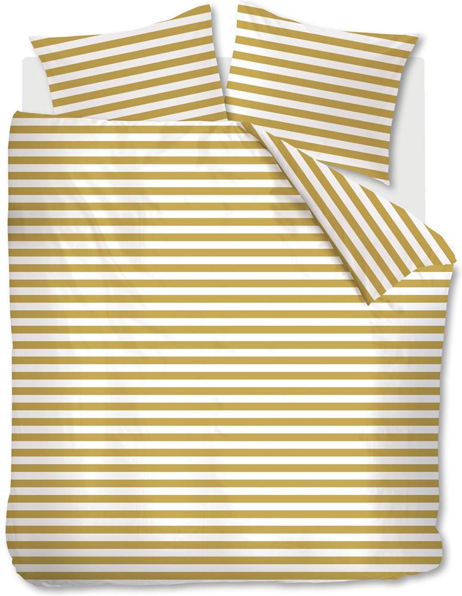 Ambiante orsin dekbedovertrek - tweepersoons - 200x200 220 cm - geel