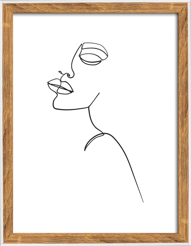 Walther silhouette - houten lijst - fotoformaat 15x20 cm - natuur