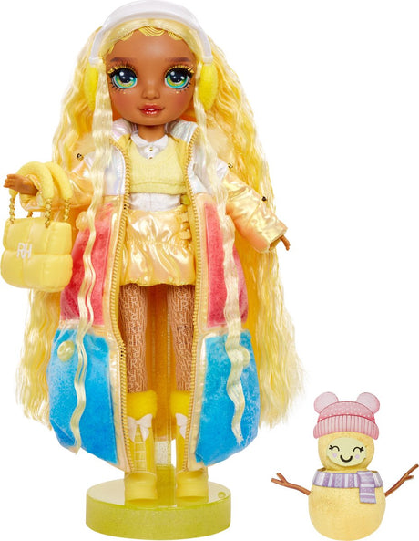 Rainbow High Winter Wonderland Puppe – sonnig (gelb)