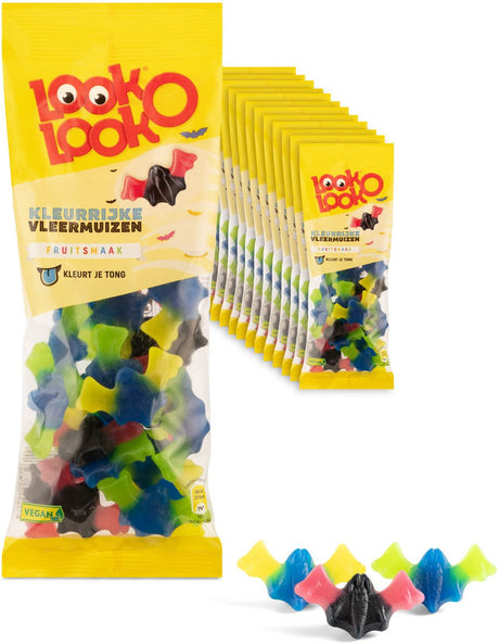 Look-o-look fruitige vleermuizen zak (12x 135 gr)