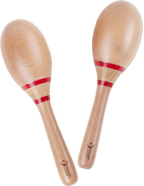 Klassische Welt-Maracas aus Holz, 2er-Set
