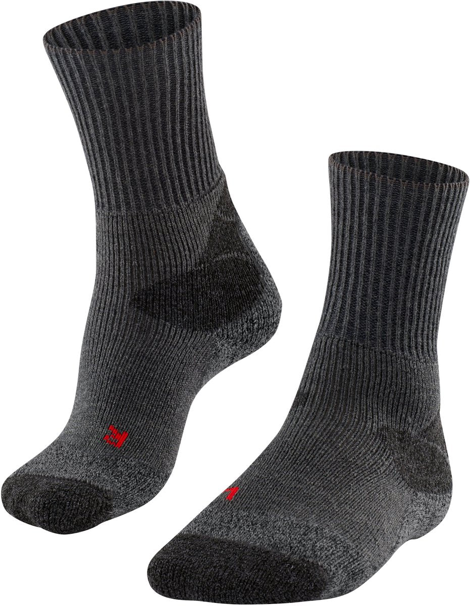 Falke TK-X Expedition Ultradicke Polsterung Wolle Funktionsmaterial Wandersocken Herren Grau - Größe 42-43