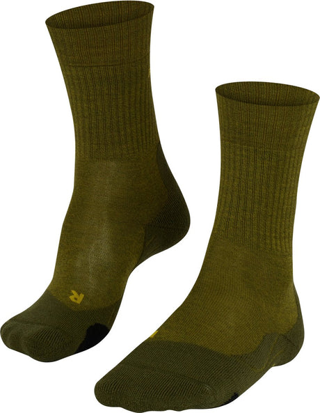 Falke TK2 Wool Anti-Blister Wandersocken aus dickem Woll-Funktionsmaterial Herren Grün - Größe 42-43