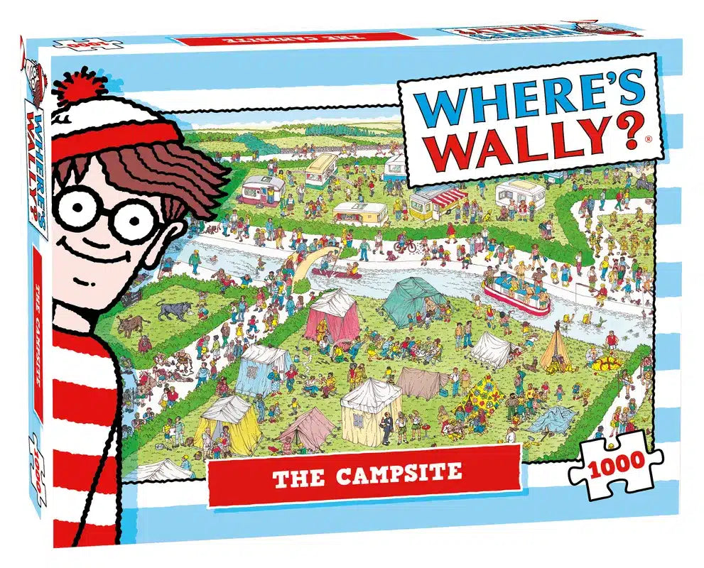 Plenty Gifts Puzzle „Wo ist Wally Campingplatz“, 1000 Teile