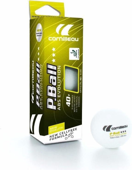 Cornilleau Tischtennisbälle P-Ball *** weiß 3 Stk.