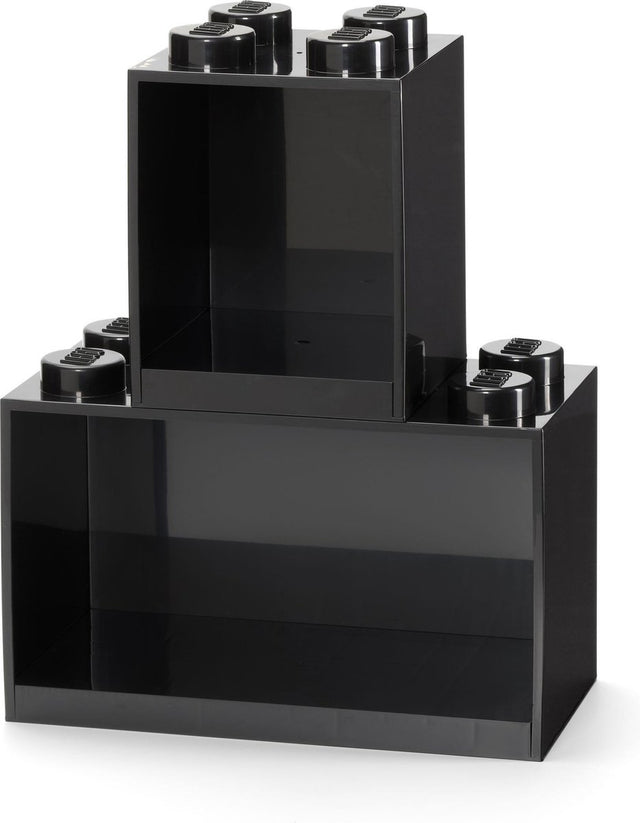 Lego - Wandregal Ziegel 4 und 8 - Polypropylen - Schwarz
