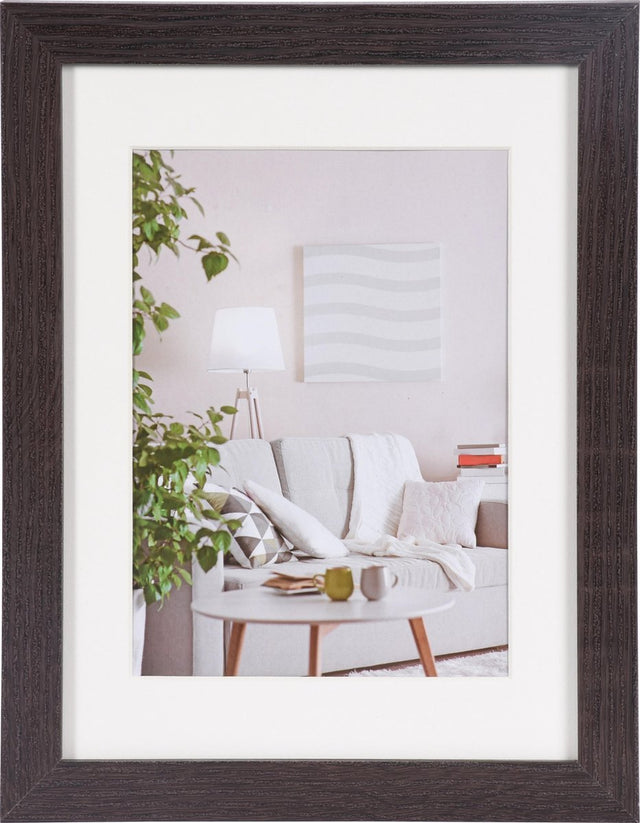 Henzo-Fotorahmen – modern – Fotogröße 18 x 24 cm – dunkelbraun