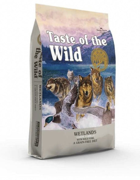 Taste of the Wild Wetlands – Trockenfutter für Hunde – getreidefrei – Ente, Pute, Wachtel – 12,2 kg