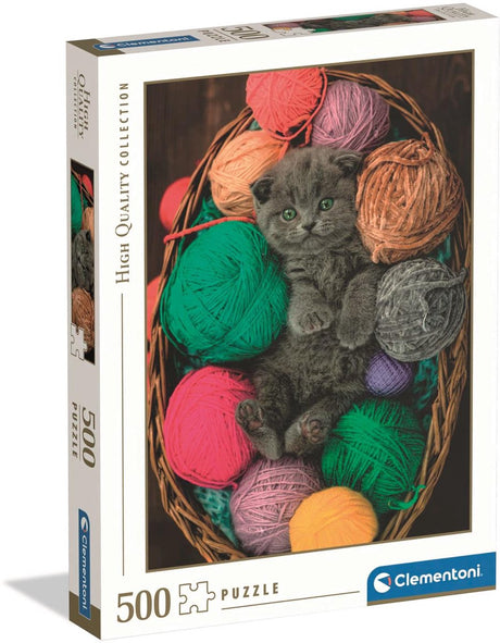 Ty Clementoni süßes Kätzchen – Puzzle 500 Teile Erwachsene – Puzzle HQC hochwertige Kollektion ab 10 Jahren