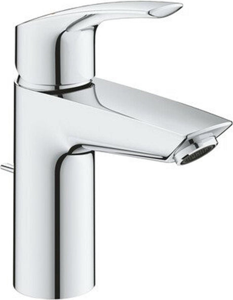 Grohe Eurosmart Waschtischarmatur Ssize Metallhebel Silkmove Starlight Ecojoy mit automatischer Entleerung Fastfixierung Chrom