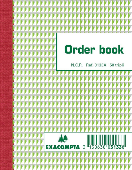 Exacompta Auftragsbuch, ft 13,5 x 10,5 cm, dreifach (50 x 3 Blatt)