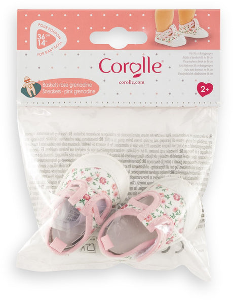 Corolle Puppenturnschuhe rosa Grenadine - Puppenzubehör 36cm.