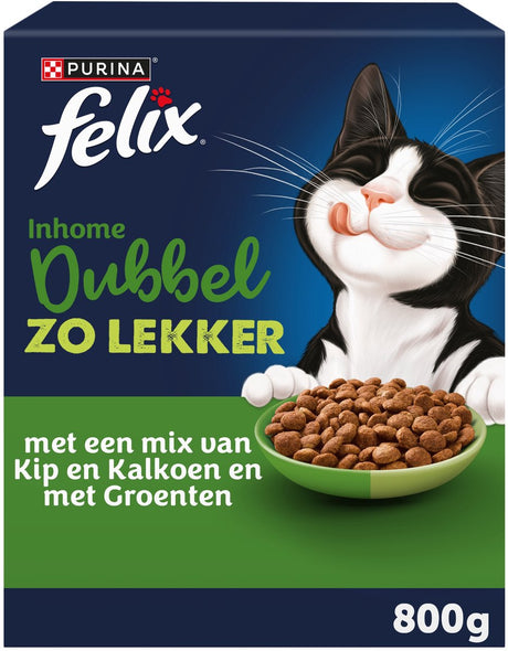 Felix Double Zolekker Inhome – Huhn, Putengemüse – 5 x 800 g