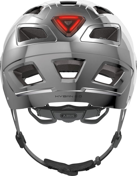 Abus Hyban 2.0 Chrom Silber L Fahrradhelm (56 bis 61 cm)