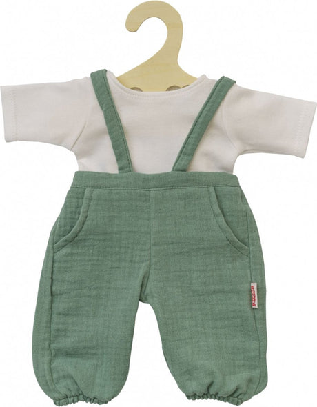 Heless Dolls Dungarees Green, 28-35 cm