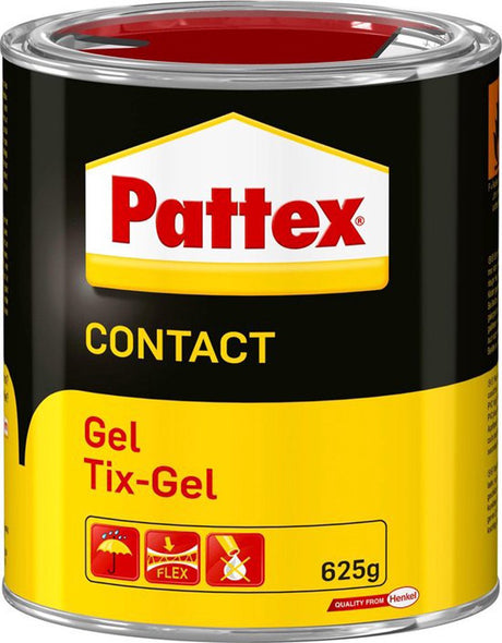 Pattex Kontaktklebegel 625 g | gelförmig, tropft nicht | feuchtigkeitsbeständig, einfache Anwendung.