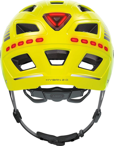 ABUS HELM HYBAN 2.0 LED-Signal Gelb M 52-58 cm
