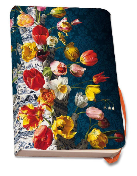 Bekking blitz notitieboek a5, zachte kaft: bloemstilleven met tulpenvaas, roman reisinger