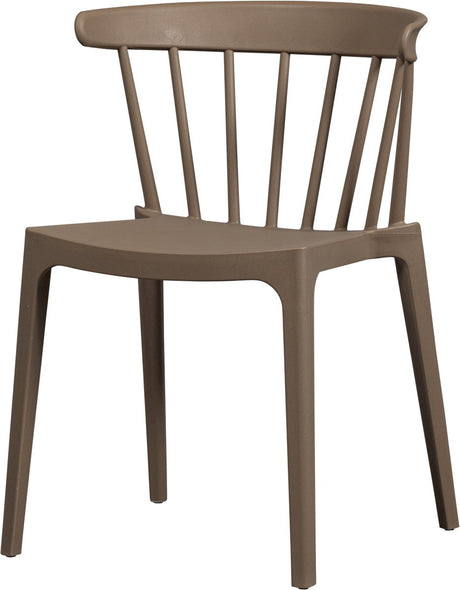 Woood bliss eetkamerstoel tuinstoel - plant fiber - bruin - 75x52x53