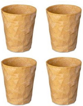 Koziol Trinkbecher, 0,25 l, 4er-Set, Bio, Holzfasern - | Clubs 2.0