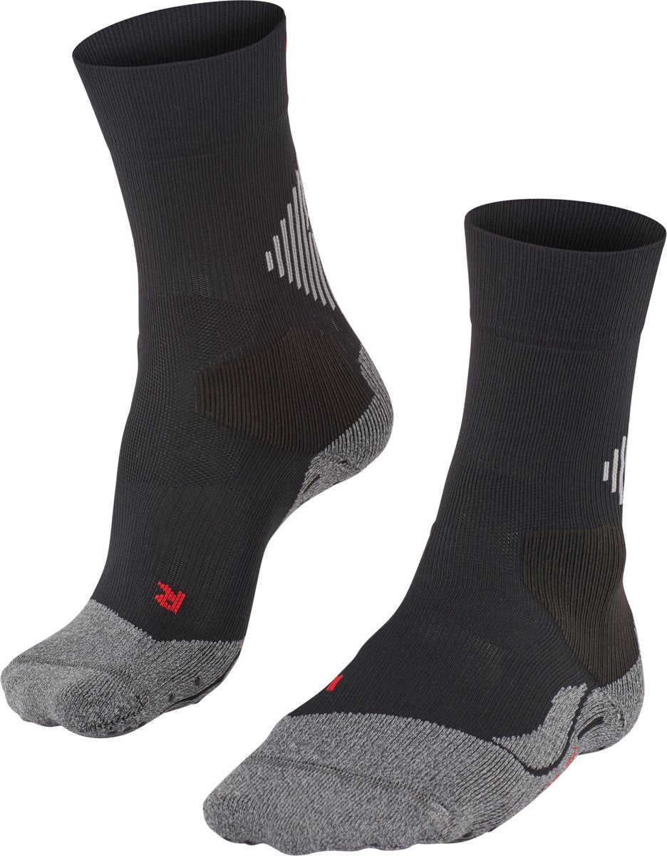 Falke 4grip stabilisierende Anti-Blasen-, Anti-Schweiß-Funktionsgarn-Sportsocken Unisex Schwarz - Größe 35-36