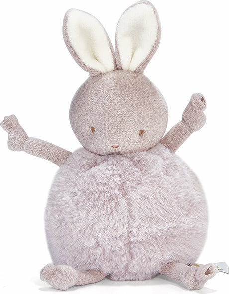 Bunnies by the Bay Roly-Poly-Kaninchen – Stofftier – Kuscheltier für Kinder – gestickte Details – 13 cm – Flieder