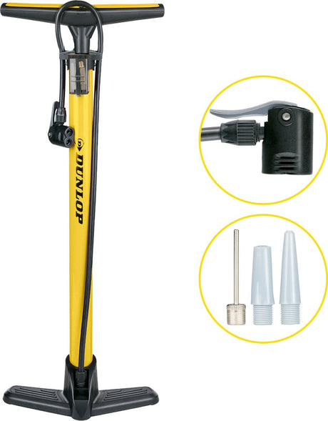 Dunlop Fahrradpumpe gelb