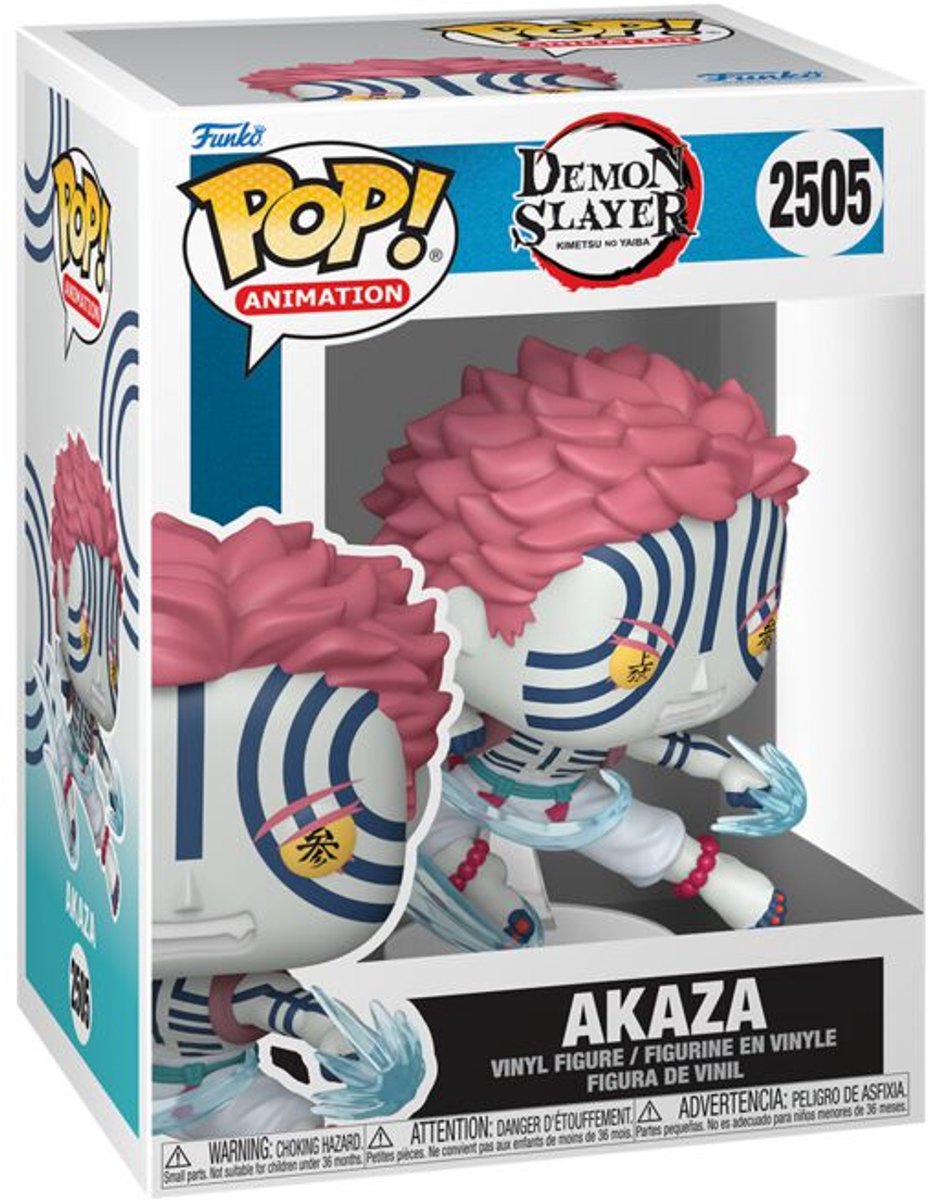 Funko demon slayer akaza vinylfiguur 2505 unisex pop! - neutraal - standard