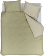 Vtwonen cozy slub dekbedovertrek - tweepersoons - 200 x 220 cm - groen