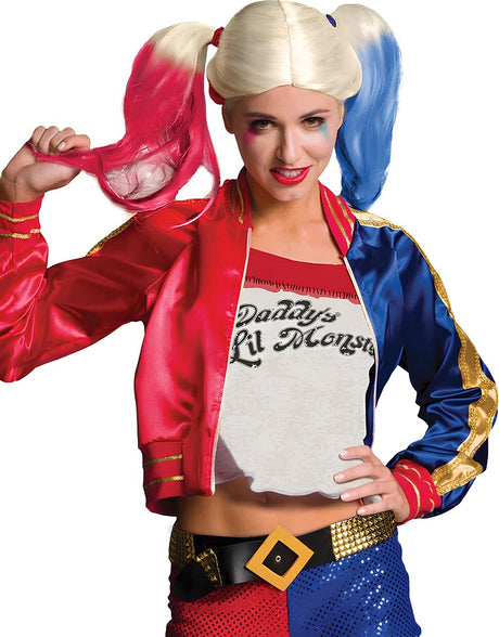 Suicide Squad Luxus-Harley-Quinn-™-Kostüm für Damen – Faschingskostüm – Größe S