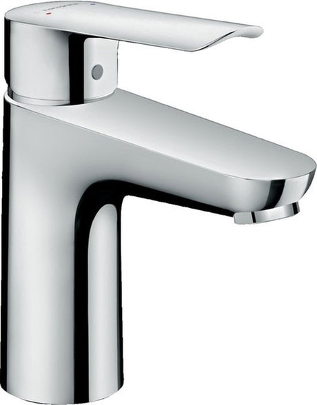 Hansgrohe Logis e – Waschtisch-Mischbatterie – Einhebelbedienung – mit Ablaufgarnitur – 100 mm – Chrom