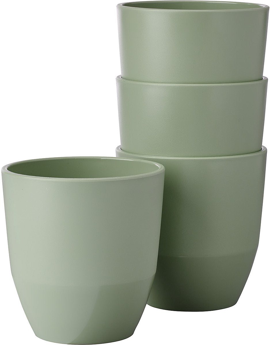 Mepal beker silueta - 4x 200 ml - koffiebeker - nordic sage