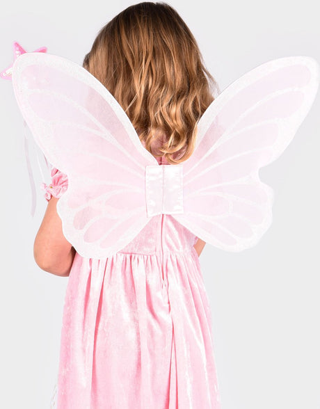 Den goda fen fee vleugels roze 36cm - verkleedaccessoire speelgoed. 36 cm