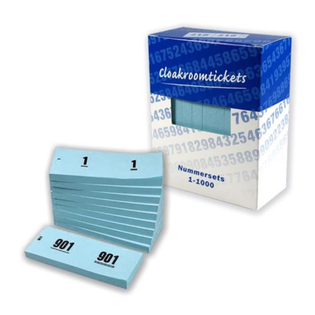 Haza Box-Garderobenblock-Nummernset blau