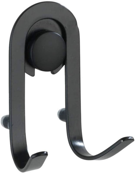 Wenko Wandhaken Double Classic Plus Schwarz mattschwarz, 2 Stück - Handtuchhaken