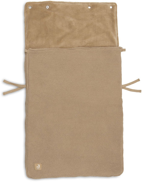 Jollein voetenzak voor autostoel kinderwagen - basic knit - hazel