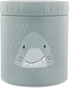 Trixie thermos container - mr. shark - thermo lunchpot voor kinderen - 500 ml - rvs lunchbox - blauw