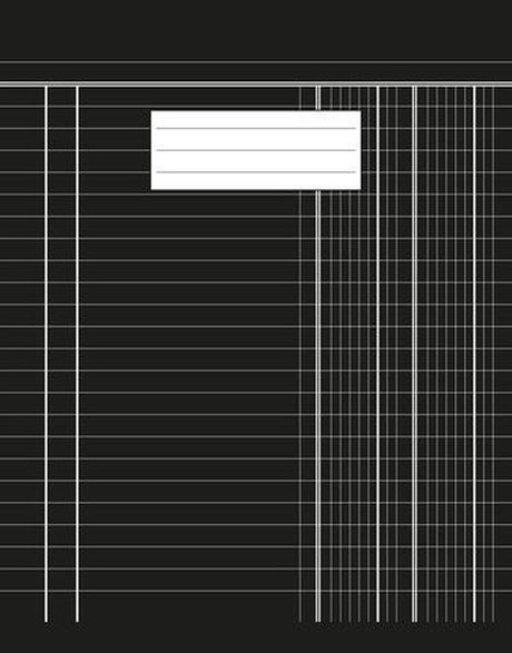 Kangaro Buchhaltungsnotizbuch – 210 x 165 mm – 70 g chlorfreies Papier – schwarz