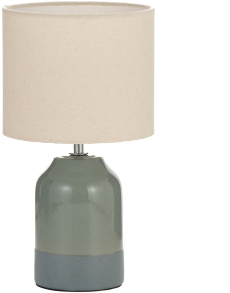 Pauleen LED-Tischleuchte Sandy Glow - E14 - max. 20 W – Wohnzimmer, Schlafzimmer, Esszimmer – Cremegrün