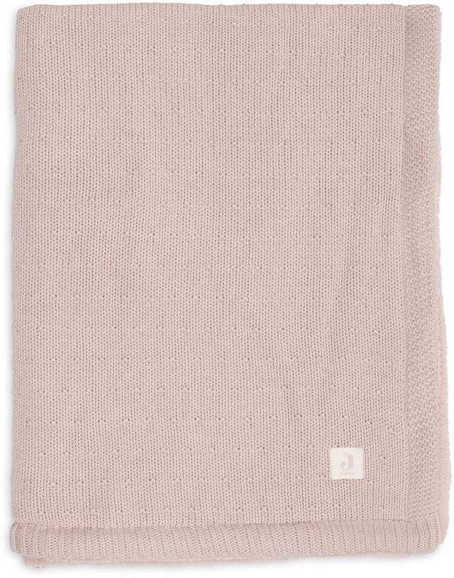 Jollein deken ledikant 100x150cm sprinkle knit silk rose fluffy