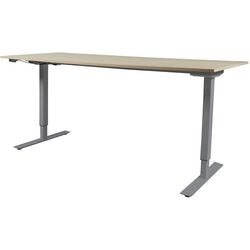 Zit-sta-bureau schaffenburg lectro basic 180x180 eiken