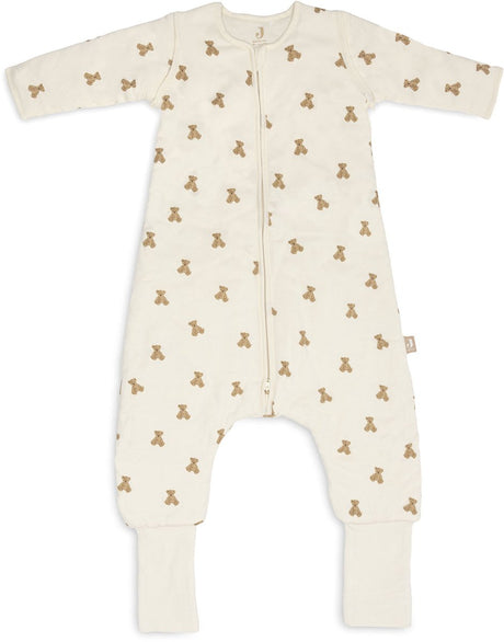 Jollein slaapzak met voeten en afrits. mouw 104 110cm m. teddy bear