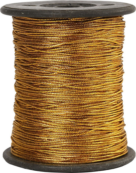 Creativ Firmenschnur, Stärke 0,5 mm, Gold, 100 m 1 Rolle