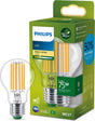 Philips led philips ultraefficient led lamp - transparant - 75w - e27 fitting - warmwit licht: 2700k - bespaar op energiekosten