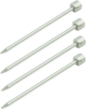 Proplus set van 4 rotspennen 15 cm – platte kop voor tent en voortent – aluminium tentharingen – aluminium