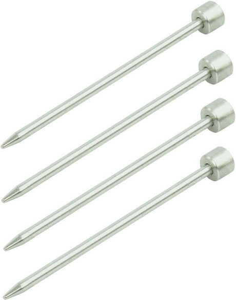 Proplus rotspen met platte kop - aluminium - 15 cm - set van 4