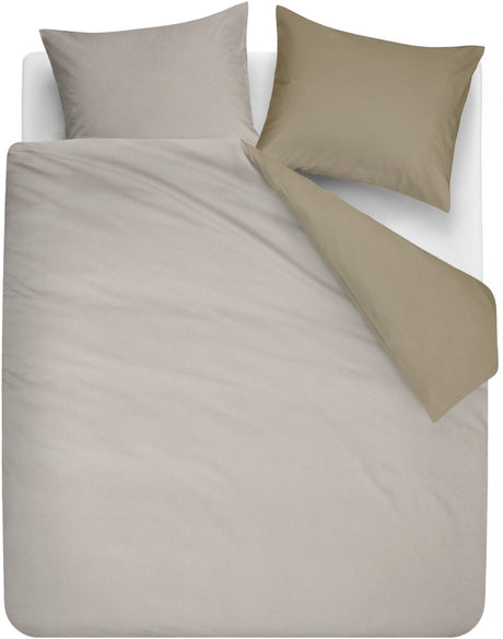 Beddinghouse warm dekbedovertrek - tweepersoons - 200 x 200 220 cm - zand