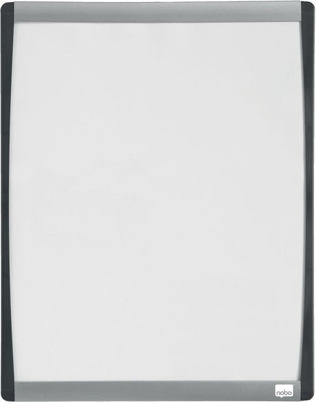 Nobo Whiteboard mit gebogenem Rahmen – 35,5 x 28 cm – inklusive Whiteboard-Zubehör – weiß